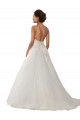 Shop Modern Spaghetti Straps Ball Gown Tulle Wedding Dress with Lace Bodice