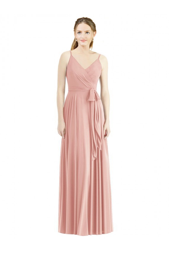 Shop Romantic Full length Long Chiffon Bridesmaid Dress