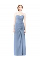 Shop Strapless Long Chiffon Bridesmaid Dress with Sweetheart Neckline