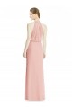 Shop Halter Neck Trumpet Chiffon Bridesmaid Dress