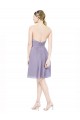 Shop Short Sweetheart Knee Length Chiffon Cocktail Bridesmaid Dress with Open Back