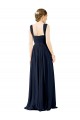 Shop Square Neckline Sexy Open Back Long Chiffon Bridesmaid Dress