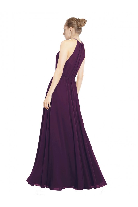 Shop Elegant Chiffon Bridesmaids Dress with Softly Draped Bodice