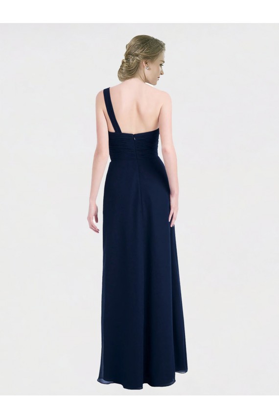 Shop Full Length Long Chiffon Bridesmaid Gown with Sweetheart Neckline