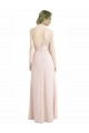 Shop Full Length Chiffon Bridesmaid Dress with One Wide Shoulder Strap