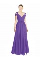 Shop Off the Shoulder Cap Sleeves Chiffon Bridesmaid Dress with Pleats