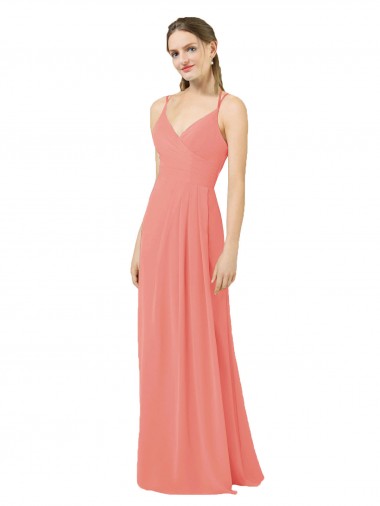 Shop Flirty Chiffon Bridesmaid Dress with Modern Back Detail