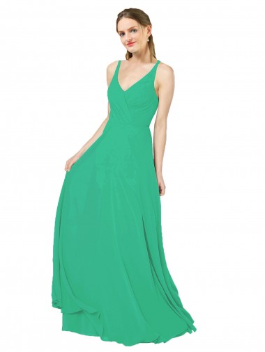 Shop Classic Chiffon Bridesmaid Dress with Lace-Up Back