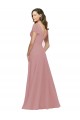 Shop Flutter Sleeves Short Chiffon Bridesmaid Dress with Tie Belt