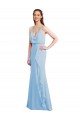 Shop Fluted Long Chiffon Bridesmaid Dress with Cascading Ruffles