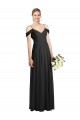 Shop Cold-Shoulder V-Back Chiffon Maxi Bridesmaid Dress