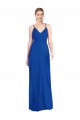 Shop Criss Cross Back A-Line Chiffon Maxi Bridesmaid Dress