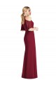 Shop Ruffle Cold-Shoulder Mermaid Chiffon Maxi Bridesmaid Dress