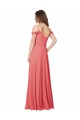 Shop Draped Off the Shoulder Straps Chiffon Bridesmaid Dress