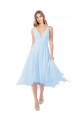 Shop Chiffon Midi Length Keyhole Back Cocktail Bridesmaid Dress