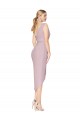 Shop High Low One Shoulder Ruffles V-Neck Chiffon Wrap Bridesmaid Dress / Formal Prom Dress