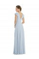 Shop Flutter Sleeve V Keyhole Chiffon Maxi Formal Bridesmaid Dress