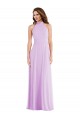 Shop High Neck Halter Backless Maxi Bridesmaid Dress