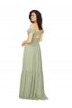 Shop Ruched Keyhole Back Boho Chiffon Bridesmaid Dress