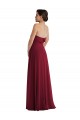 Shop Cuffed Strapless Maxi Formal Bridesmaid Dress with Front Slit