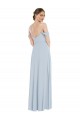 Shop Off the Shoulder Basque Neck Maxi Bridesmaid Dress with Flounce Sleeves