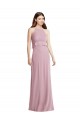 Shop Bias Ruffle Empire Waist Halter Maxi Bridesmaid Dress