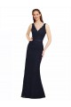 Shop Lace Bridesmaid Dress with Satin Waistband and Open Back