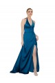 Shop Halter Neck Formal Silky Satin Bridesmaid Dress / Prom Dress