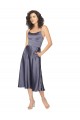 Shop Midi Cocktail Length Silky Satin Bridesmaid Dress / Prom Dress with Open Tied Back & Pockets