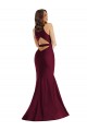 Shop Plunge Neckline Cutout Low Back Formal Silky Satin Mermaid Bridesmaid Dress / Prom Dress