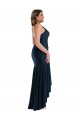 Shop Pleated Wrap Ruffled High Low Formal Silky Satin Bridesmaid Dress / Prom Dress