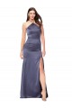 Shop Fit and Flare Formal Silky Satin Bridesmaid Dress / Prom Dress