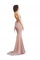 Shop Deep V-Neck Mermaid Low Back Long Formal Spandex Bridesmaid Dress / Prom Dress