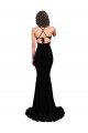 Shop Fishtail Shaped V-Neck Open Back Formal Spandex Bridesmaid Dress / Prom Dress