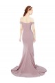 Shop Off the Shoulder Mermaid Long Sweep Train Bridesmaid Dress / Prom Dress