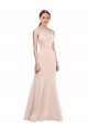 Shop Deep V-Neck and Back Long Formal Crepe Bridesmaid Dress / Prom Dress