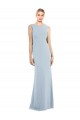 Shop Draped Backless Crepe Bridesmaid Dress / Prom Dress with Pockets