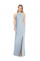 Shop High Neck Backless Formal Crepe Trumpet Bridesmaid Dress