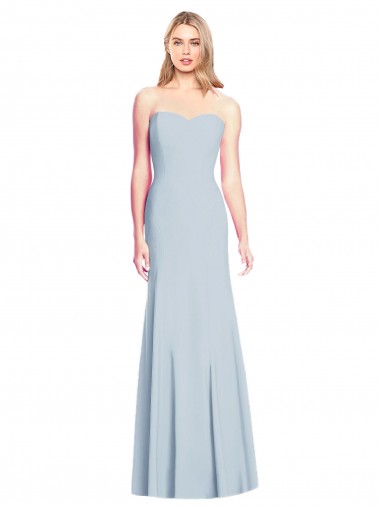 Shop Sweetheart Strapless Flared Skirt Maxi Bridesmaid Dress / Prom Dress