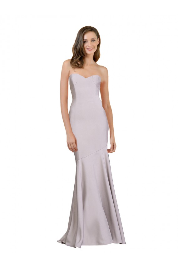 Shop Crepe Mermaid Bridesmaid Dress / Prom Dress with Low Back