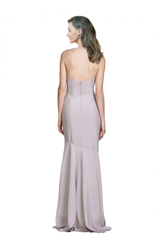 Shop Crepe Mermaid Bridesmaid Dress / Prom Dress with Low Back