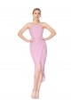 Shop Halter Neck Short Knee Length Formal Crepe Mermaid Bridesmaid Dress / Cocktail Prom Dress