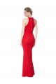 Shop Halter Neck Keyhole Back Sleeveless Formal Crepe Maxi Bridesmaid Dress / Prom Dress