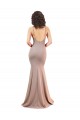 Shop Fishtail Shape V-Neck Formal Crepe Bridesmaid Dress / Prom Dress with Slit