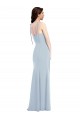 Shop Bustier Style Crepe Bridesmaid Dress / Prom Dress with Bow Straps