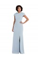 Shop Cap Sleeve Cutout Tie Back Trumpet Bridesmaid Dress