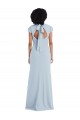 Shop Cap Sleeve Cutout Tie Back Trumpet Bridesmaid Dress