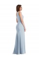 Shop Bold One Shoulder Trumpet Maxi Formal Crepe Bridesmaid Dress / Prom Dress