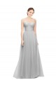 Shop Long Twisted Sweetheart Neckline Tulle Bridesmaid Dress