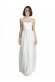 Shop High Neckline Long Tulle Bridesmaid Dress with Illusion Front